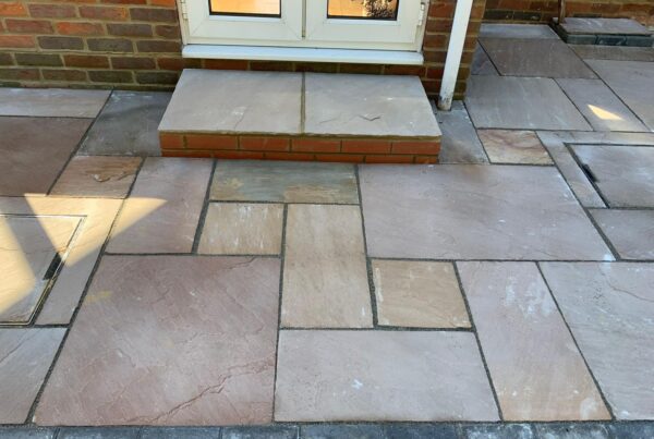 raj blend sandstone patio