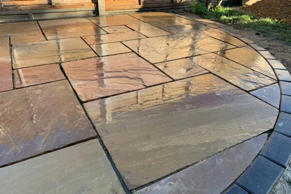 Camel Indian Sandstone Patio in Hitchin