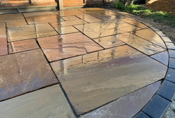 Camel Indian Sandstone Patio in Hitchin