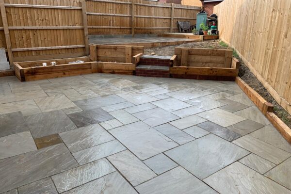 kandla grey sandstone patio