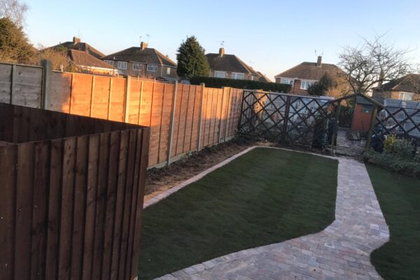 Block Paving Patio & Pathway for client in Luton