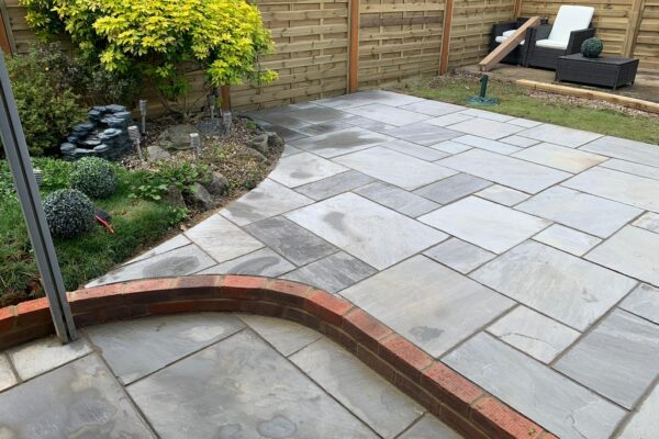 sandstone patio job in hatfield