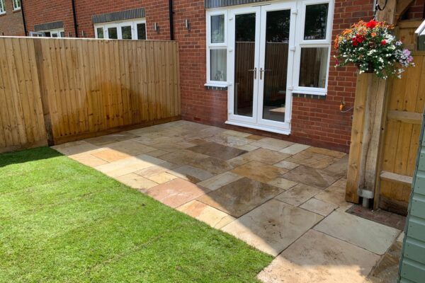 fossil mint sandstone patio in letchworth