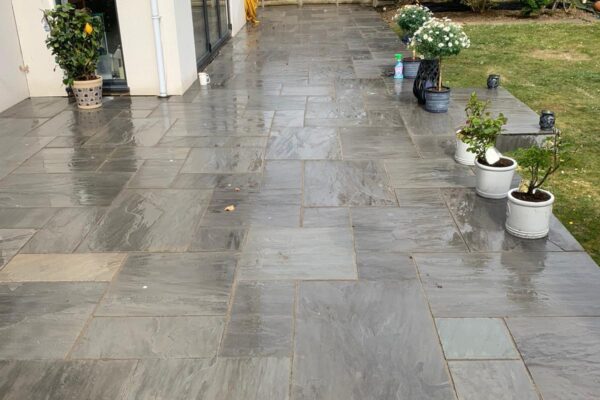 raised kandla sandstone patio letchworth