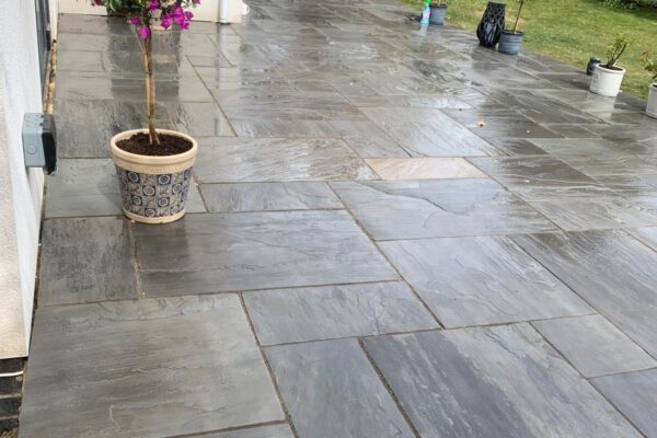 raised kandla sandstone patio in letchworth