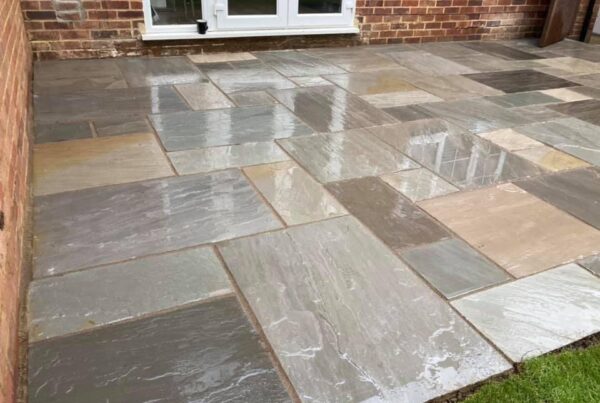 garden patios in sandstone