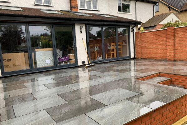 new patio laid in st albans