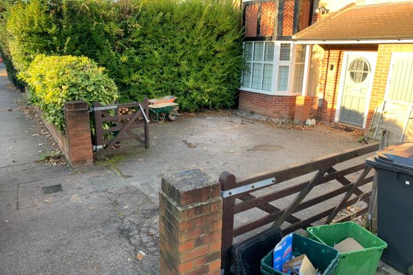 old driveway and hedge to be replaced st albans