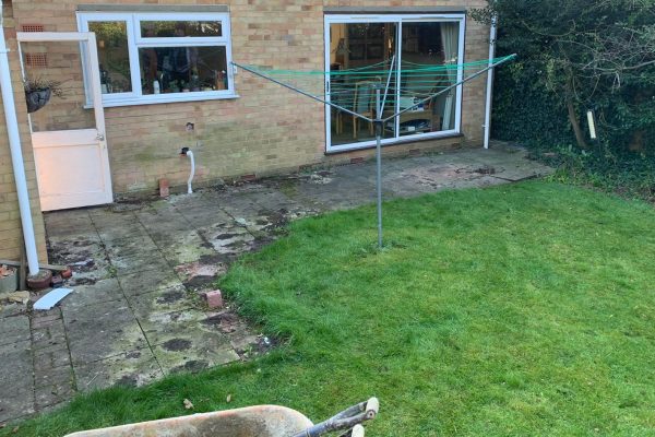 sandstone patio laid harpenden