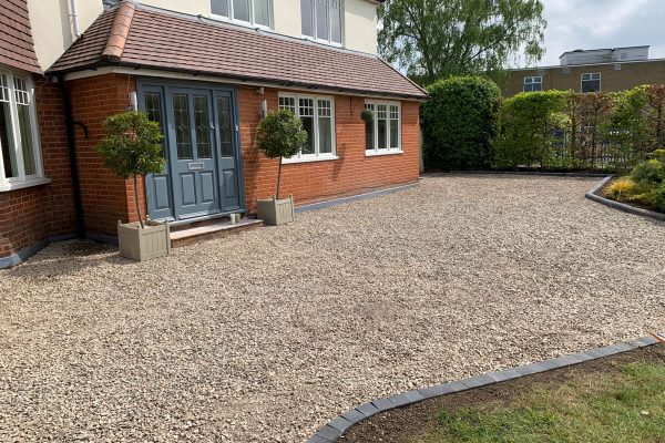 new grey granite driveway st albans