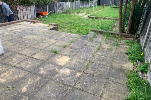 old patio reloaced with kandla patio st albans