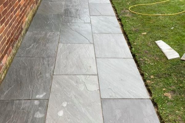 kandla grey sandstone patio shenley