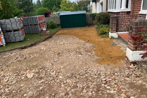 Block Paving Driveway replacing old drive