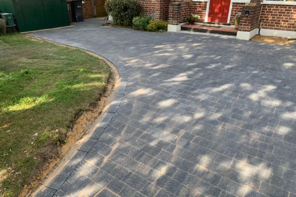 Charcoal Block Paving Driveway, Beaumont Avenue, St Albans