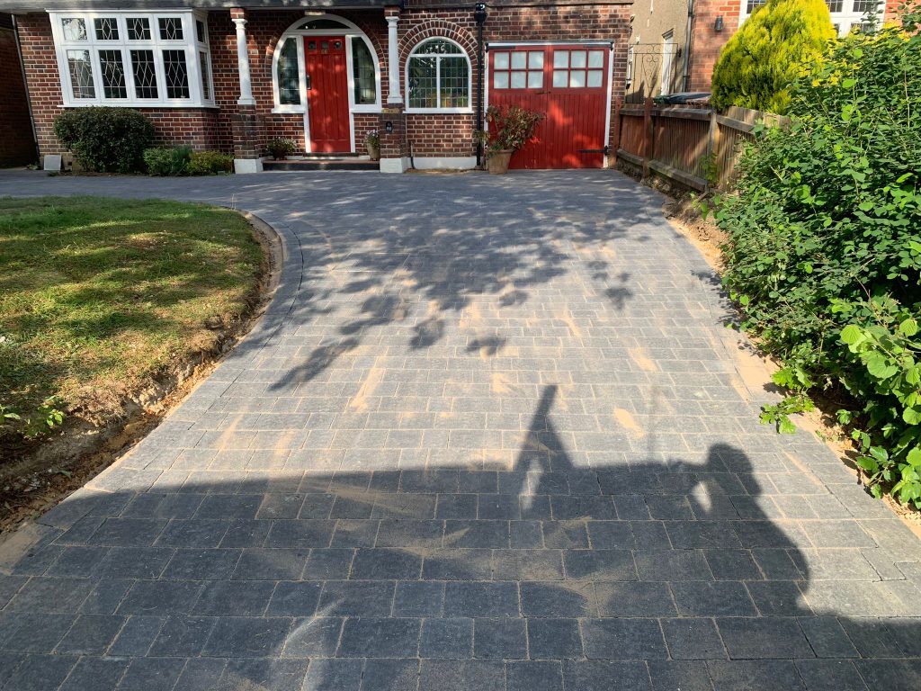 Charcoal Block Paving Driveway, St Albans