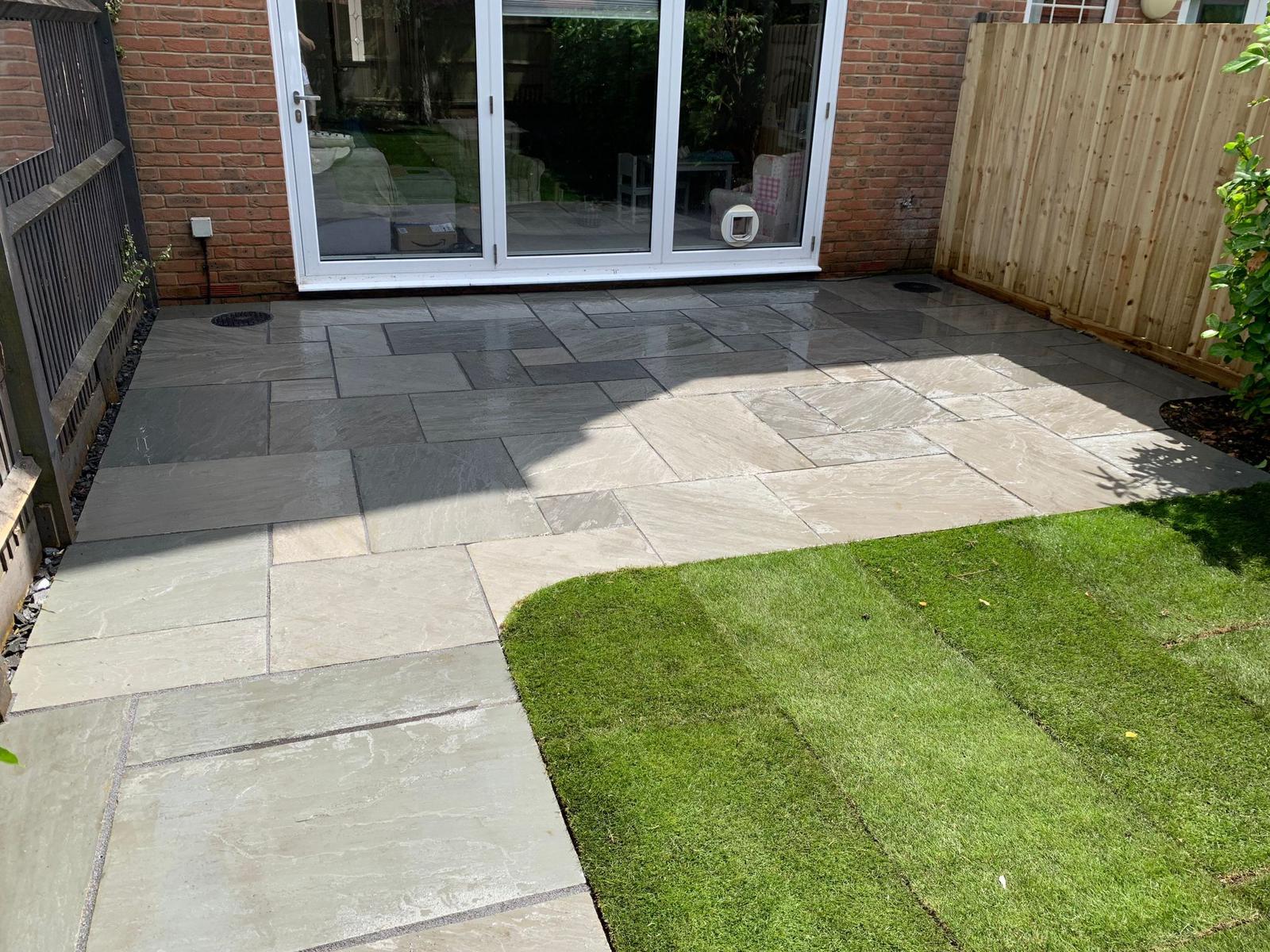 new patio laid