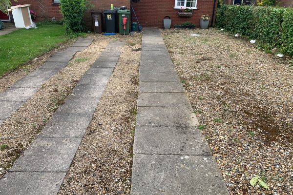 old driveway repalced with block paving in st albans