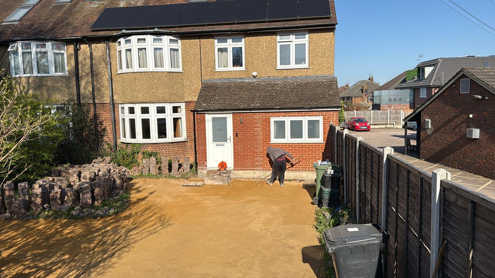 old driveway replaced Sandridge Road, St Albans