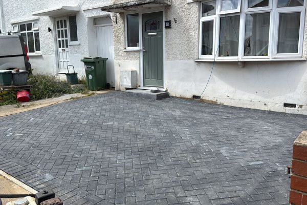 new block paved driveway london colney