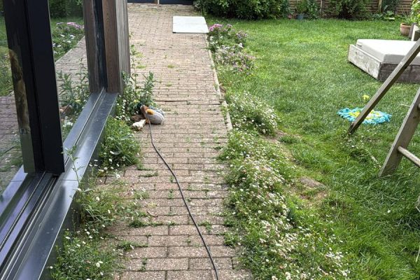 old patio replaced with new patio in st albans al3