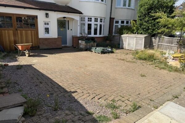 Jennings road st albans before block paving driveway laid