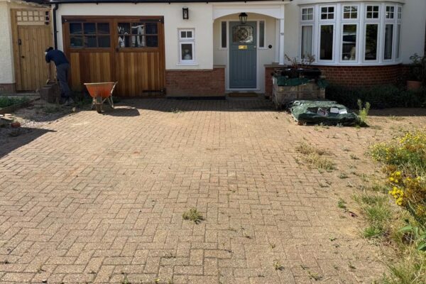 Jennings road st albans before block paving driveway