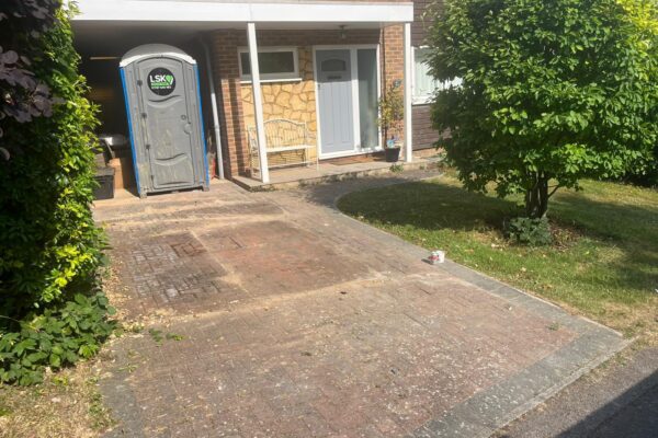 old brick drie replaced with stunning block paving in Wheathampstead