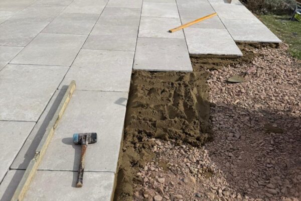 laying a new patio in Harpenden
