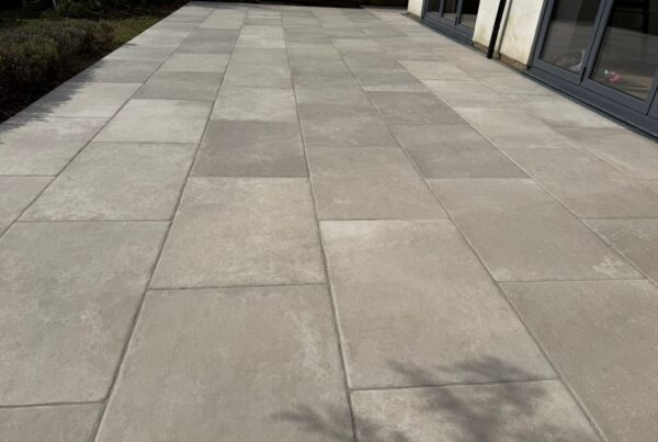 new Patio, New Barnes Avenue, Harpenden