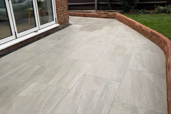 Kandla Grey Porcelain Patio, Pitstone Close, Jersey Farm, St Albans
