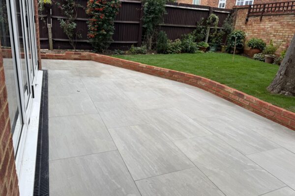 Kandla Grey Porcelain Patio, Pitstone Close, Jersey Farm, St Albans AL4