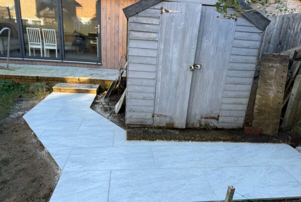 new porcelain path laid in St Albans AL3