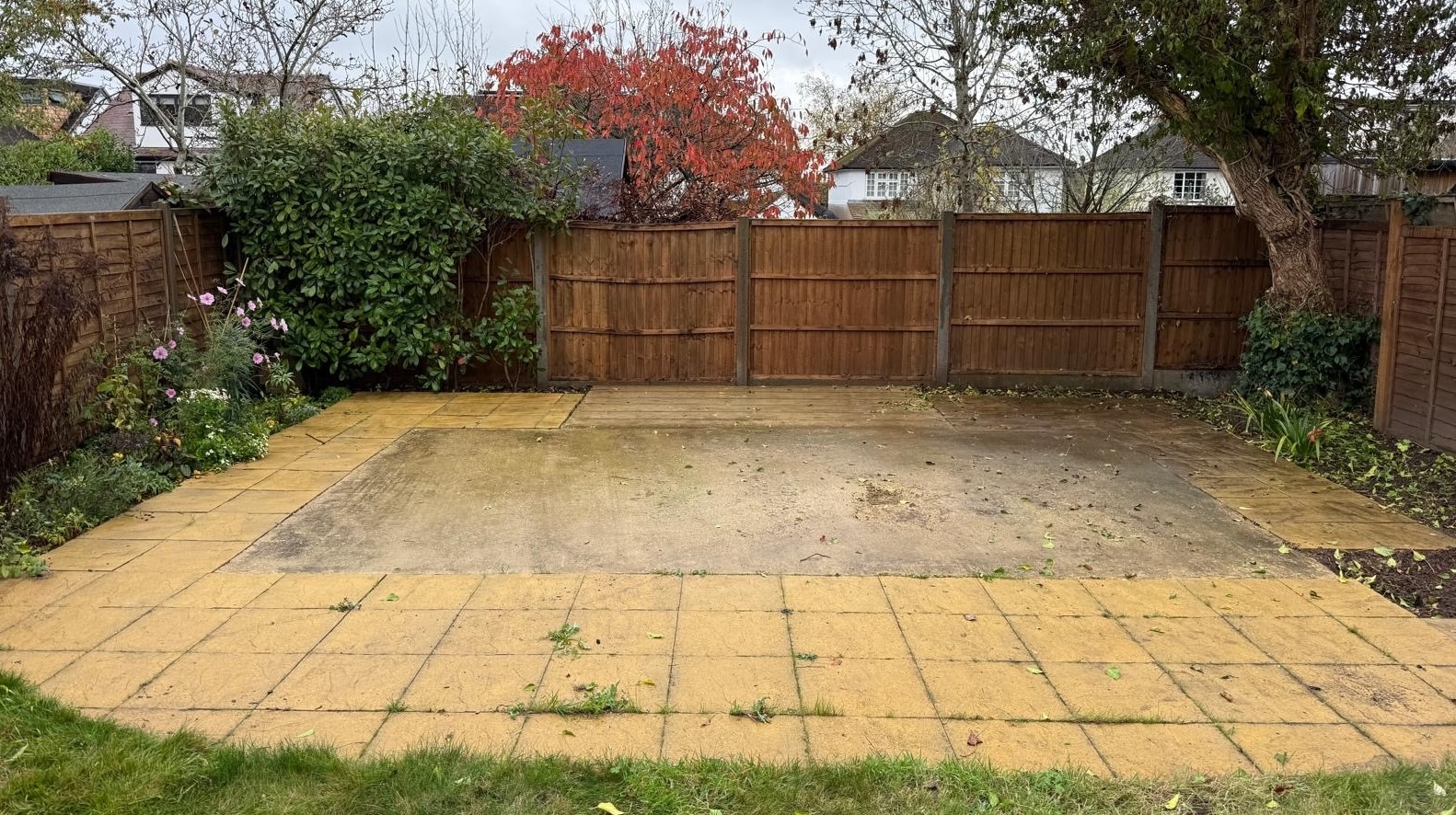 old patio replaced in gurney court road st albans