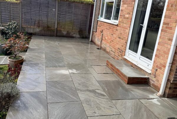 Kandla Grey sandstone Patio – Sherwood Avenue, St Albans