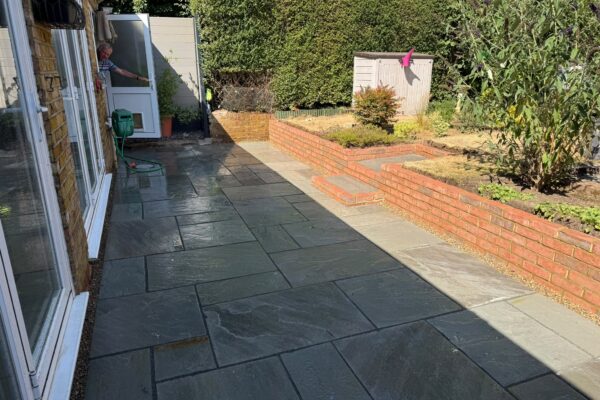 Kandla Grey Sandstone Patio Chiswell Green, St Albans