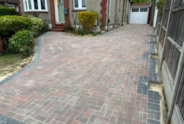 new block paving driveway Cuffley