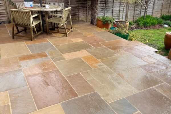 sandstone patio how wood st albans