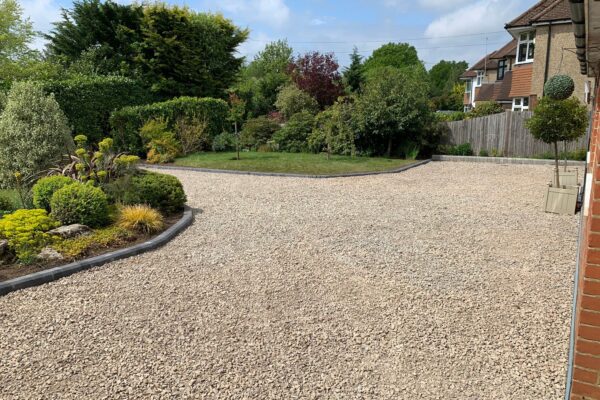 granite driveway laid in Harpenden