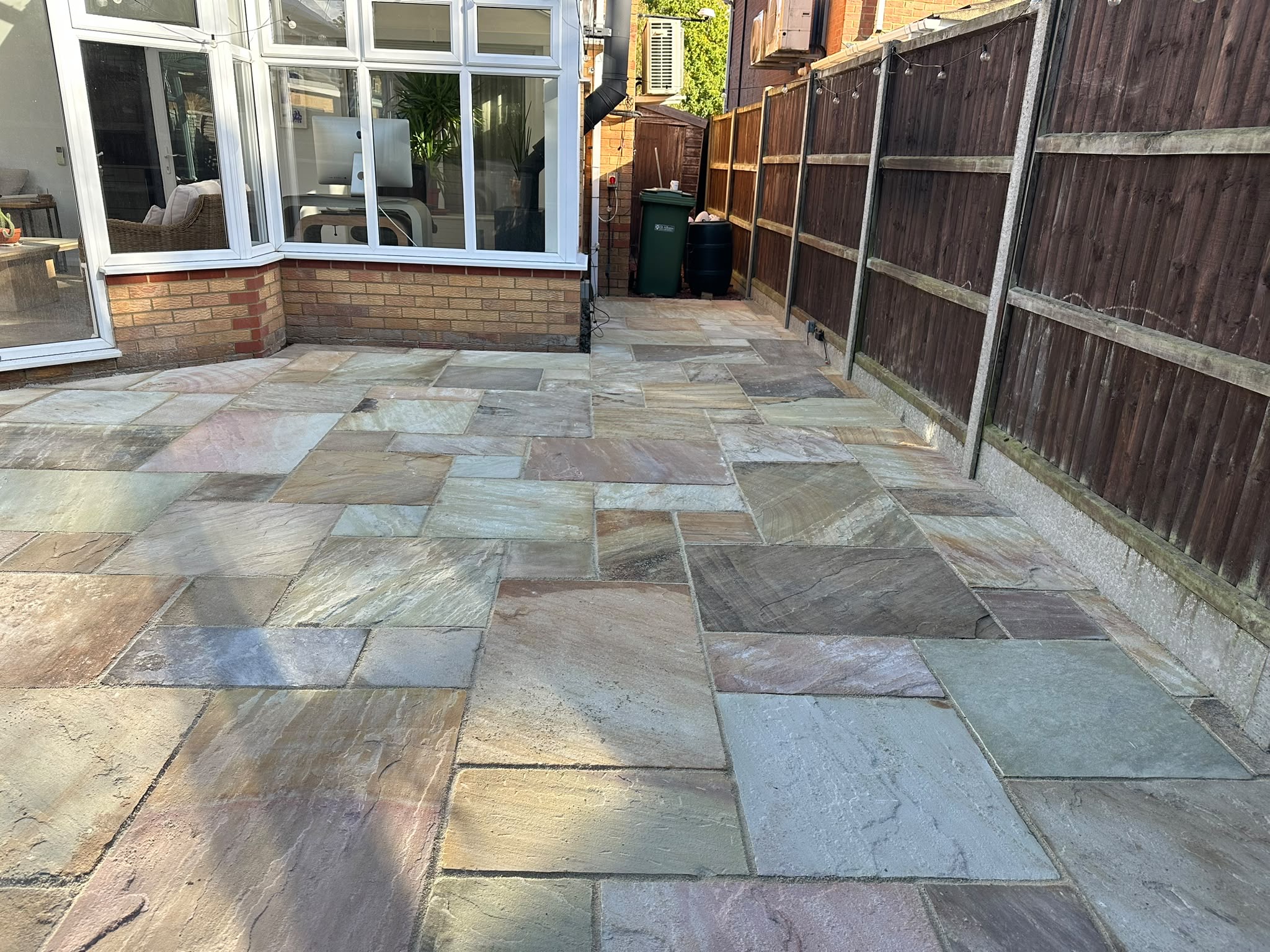 Sandstone Patio and Pathway, Churchcroft, Highfield Park, St Albans